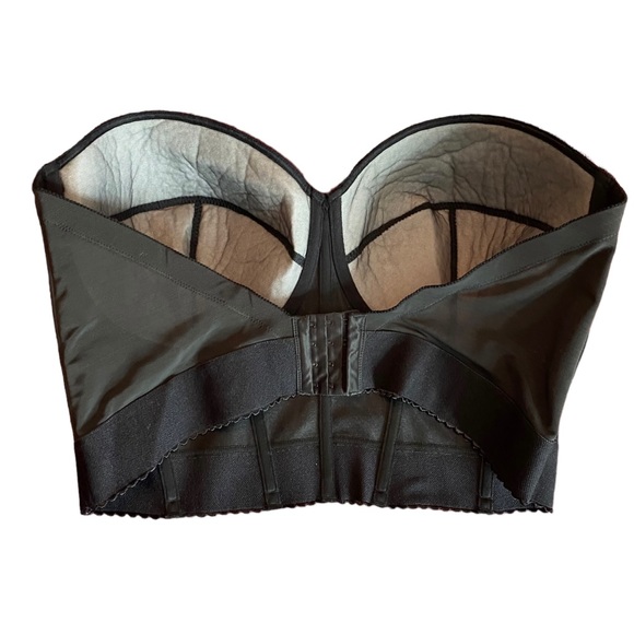 Dominique BLACK Noemi Strapless Backless Bra US 44DD E Bustier - Picture 5 of 7